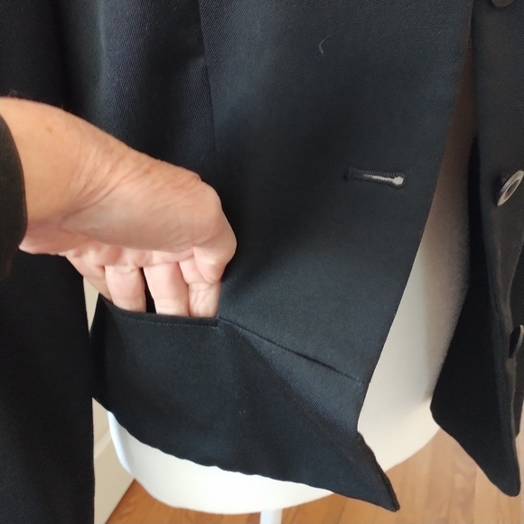 J Crew Black Peplum Wool Classic Jacket Blazer 6 - Picture 7 of 11